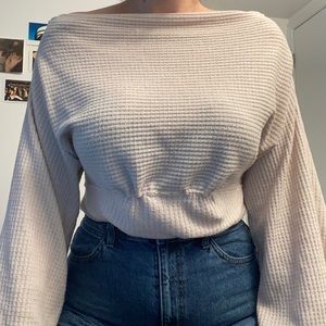 Free People Cowl neck/ off the shoulder top
